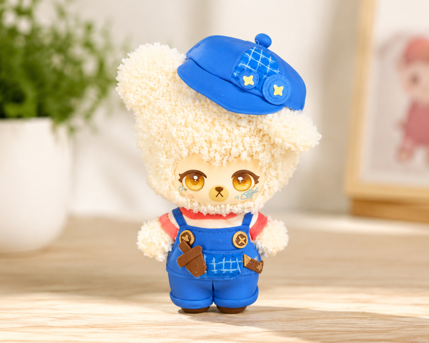 Blue Bear Handmade Plush Doll