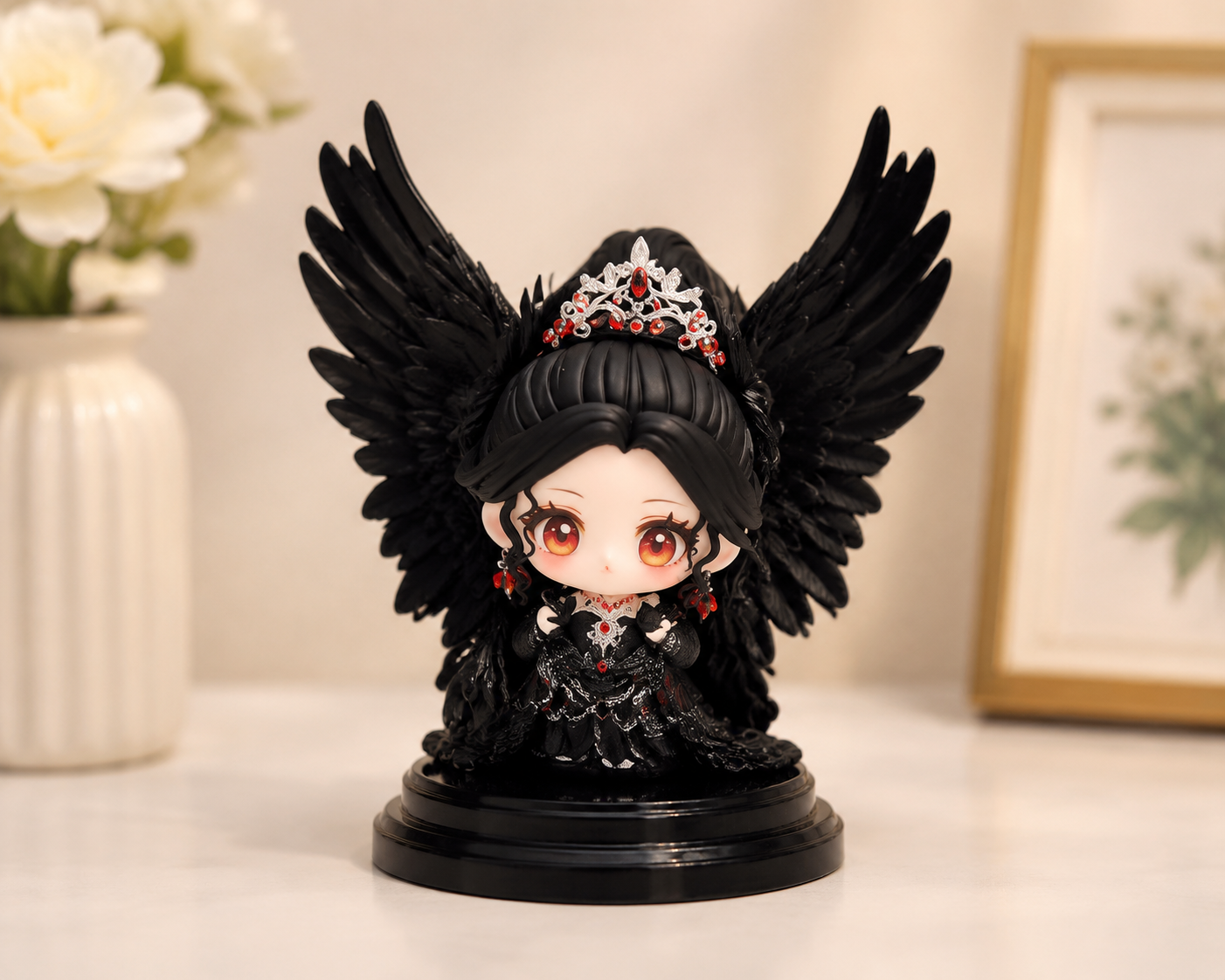 Raven Shadow – Handmade Gothic Angel Doll