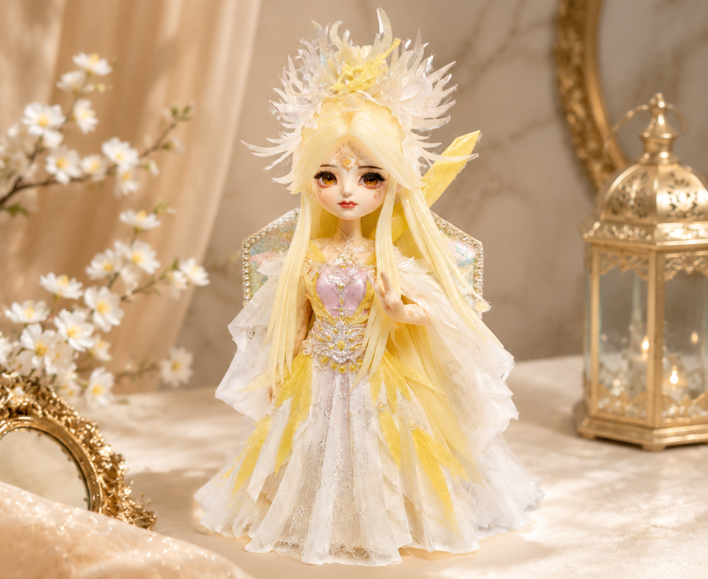 Luna Angel – Handmade Fantasy Collectible Doll