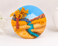 Autumn Valley Escape™– Handmade Nature Fridge Magnet