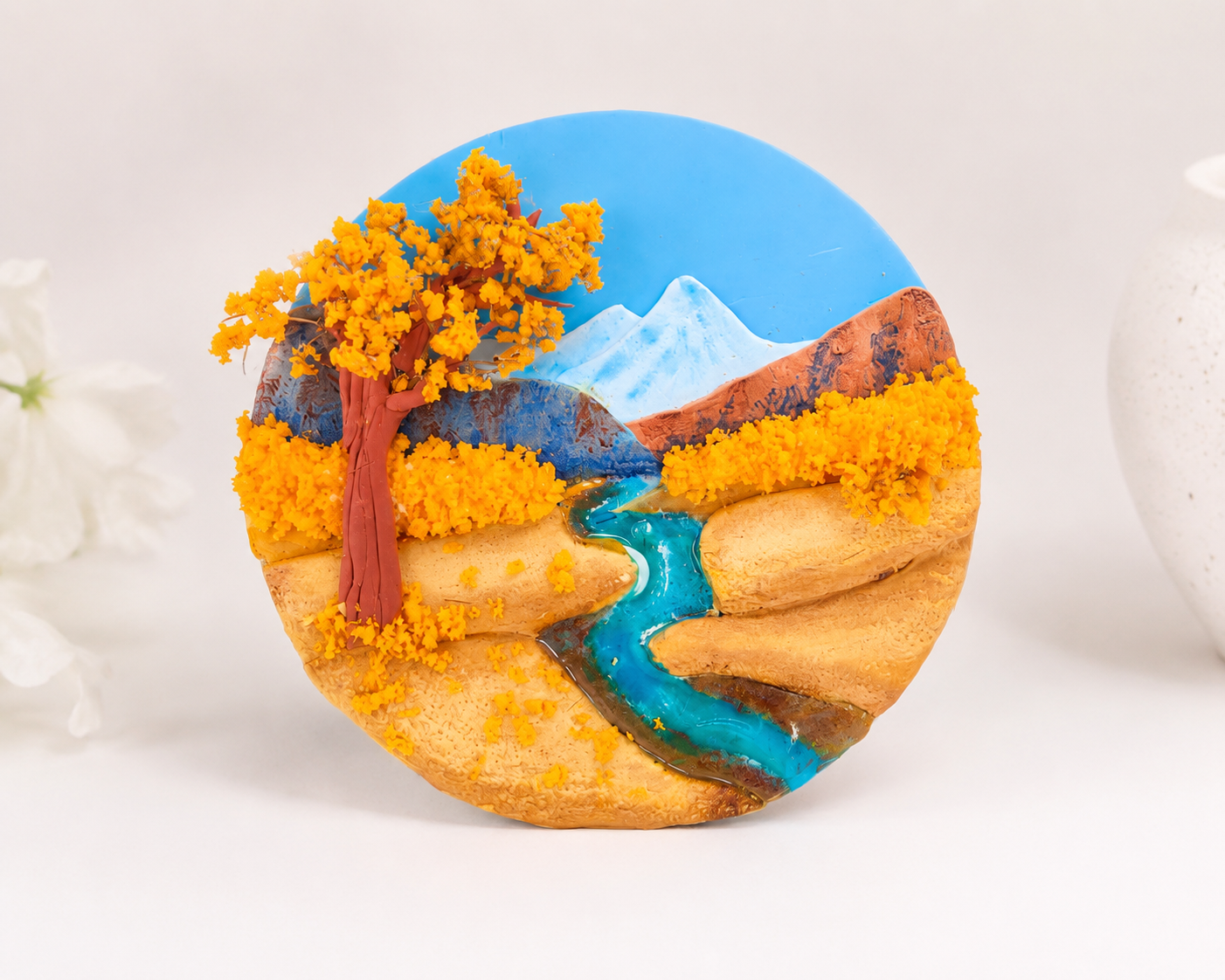 Autumn Valley Escape™– Handmade Nature Fridge Magnet