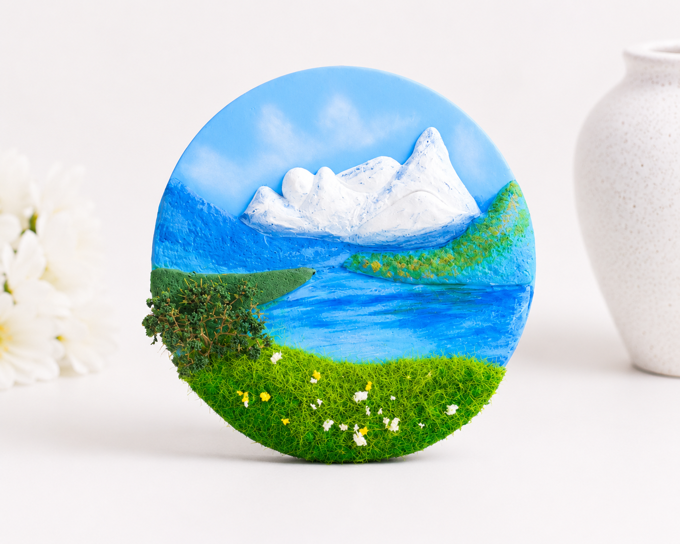 Snowy Creek Escape™ – Handmade Nature Fridge Magnet