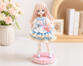 Pastel Dream Anime Art Doll – Handmade Collectible Figurine