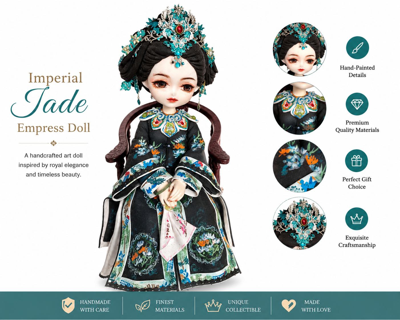 Imperial Jade Empress Doll