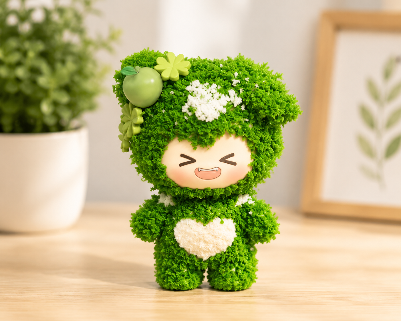 Mossy Joy – Handmade Green Forest Art Doll